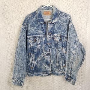 Vintage 90s/80s Levi's Acid Wash Jean Jacket